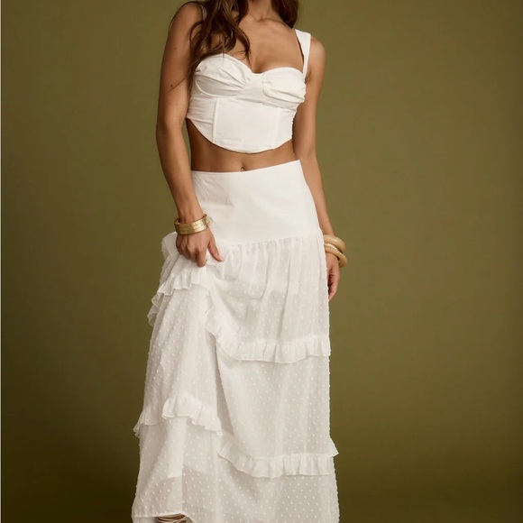 12th Tribe white A-Line Skirt - Picture 2 of 5